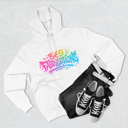 369Fab* Graffiti Splash, Three-Panel Fleece Hoodie