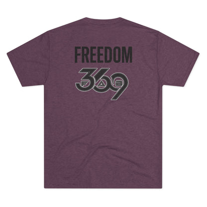 369Fab* Jesus is King , FREEDOM, Uni. Tri blend T-Shirt