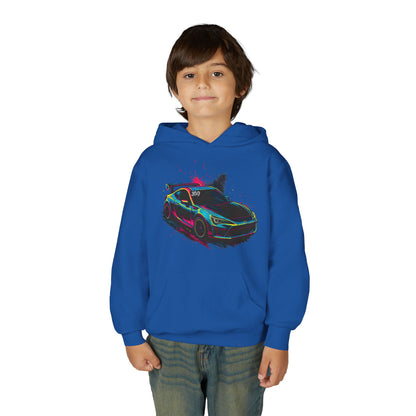 369Fab* Limited Edition FR-S Splash, Vibrant Car Graphic Youth Hoodie