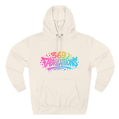 369Fab* Graffiti Splash, Three-Panel Fleece Hoodie