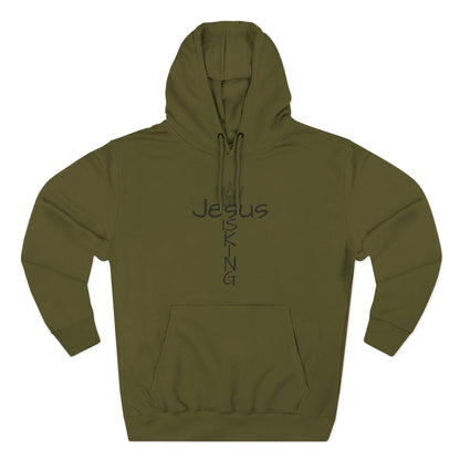 369Fab* Jesus is king, Freedom, Stylish Fleece Hoodie, Unique Streetwear