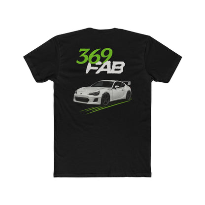 369Fab* W.G. Stylish Uni. Cotton Crew Tee with 369 FAB Car Design, Casual Car Enthusiast Tee