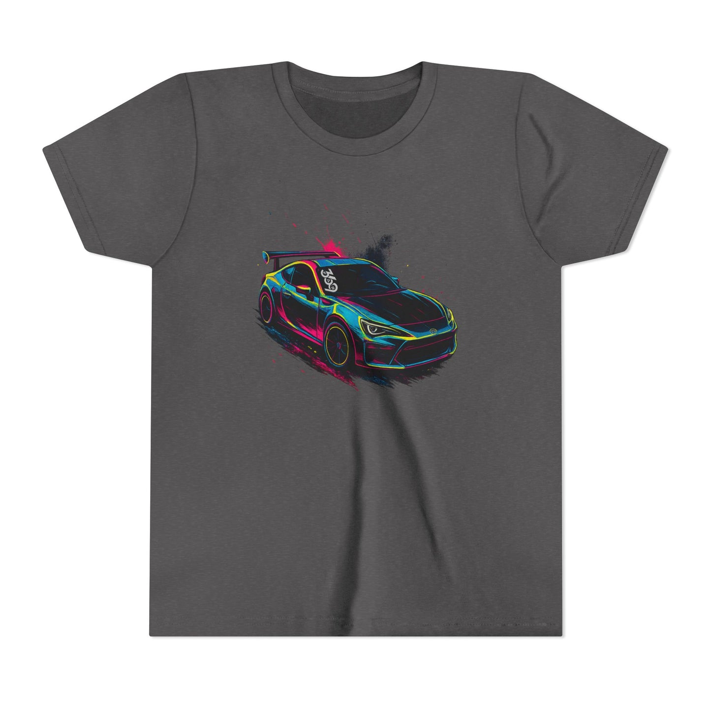 369Fab Limted Edition FR-S Splash, Graphic Youth Tee, Cool Kids T-Shirt, Car Enthusiast Apparel