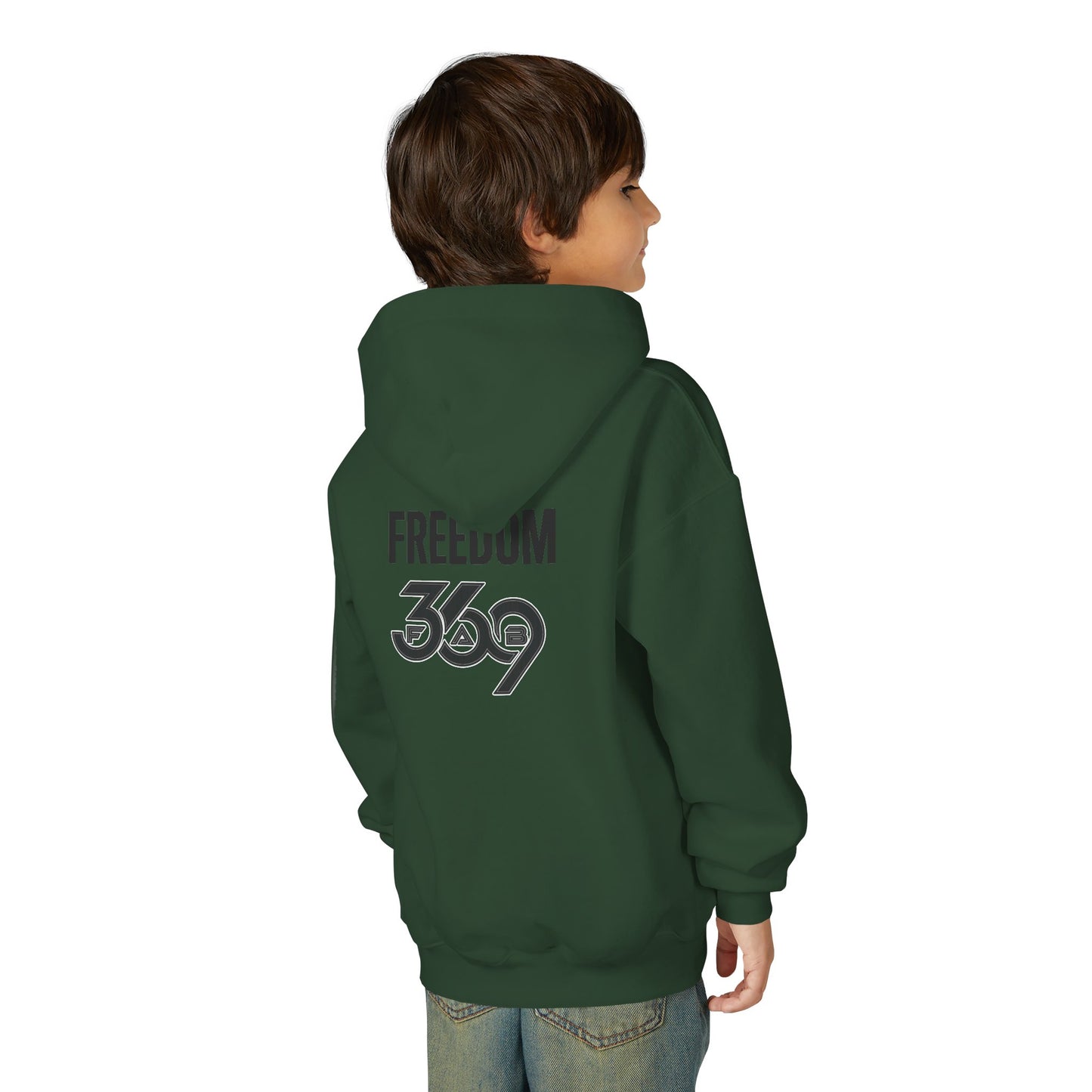 369Fab* Jesus is kin, freedom, Stylish Youth Hoodie