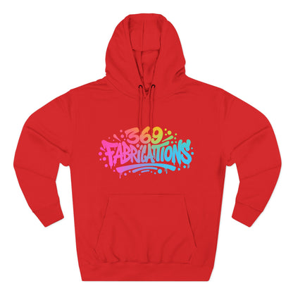 369Fab* Graffiti Splash, Three-Panel Fleece Hoodie