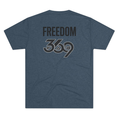369Fab* Jesus is King , FREEDOM, Uni. Tri blend T-Shirt