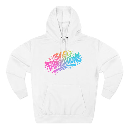 369Fab* 369Fabrications, Colorful Graffiti Fleece Hoodie for Cozy Vibes