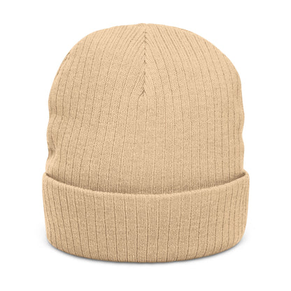 369Fab* W. Logo, Cozy Ribbed Knit Beanie with 369 Embroidery