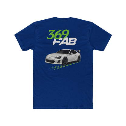 369Fab* W.G. Stylish Uni. Cotton Crew Tee with 369 FAB Car Design, Casual Car Enthusiast Tee