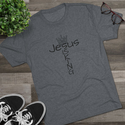 369Fab* Jesus is King , FREEDOM, Uni. Tri blend T-Shirt