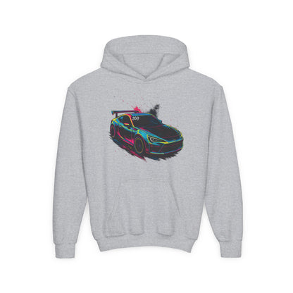 369Fab* Limited Edition FR-S Splash, Vibrant Car Graphic Youth Hoodie