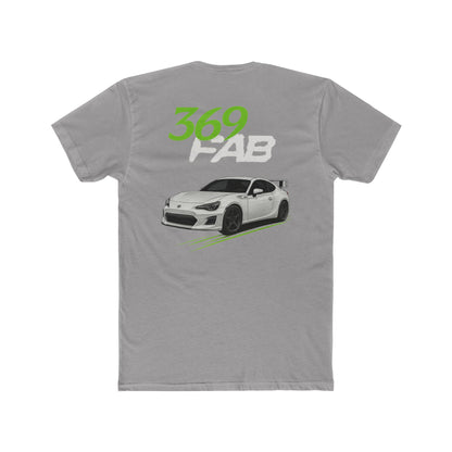 369Fab* W.G. Stylish Uni. Cotton Crew Tee with 369 FAB Car Design, Casual Car Enthusiast Tee