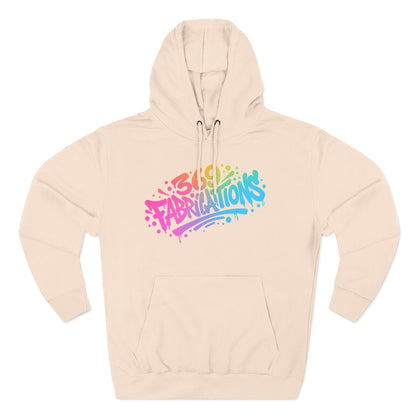 369Fab* 369Fabrications, Colorful Graffiti Fleece Hoodie for Cozy Vibes