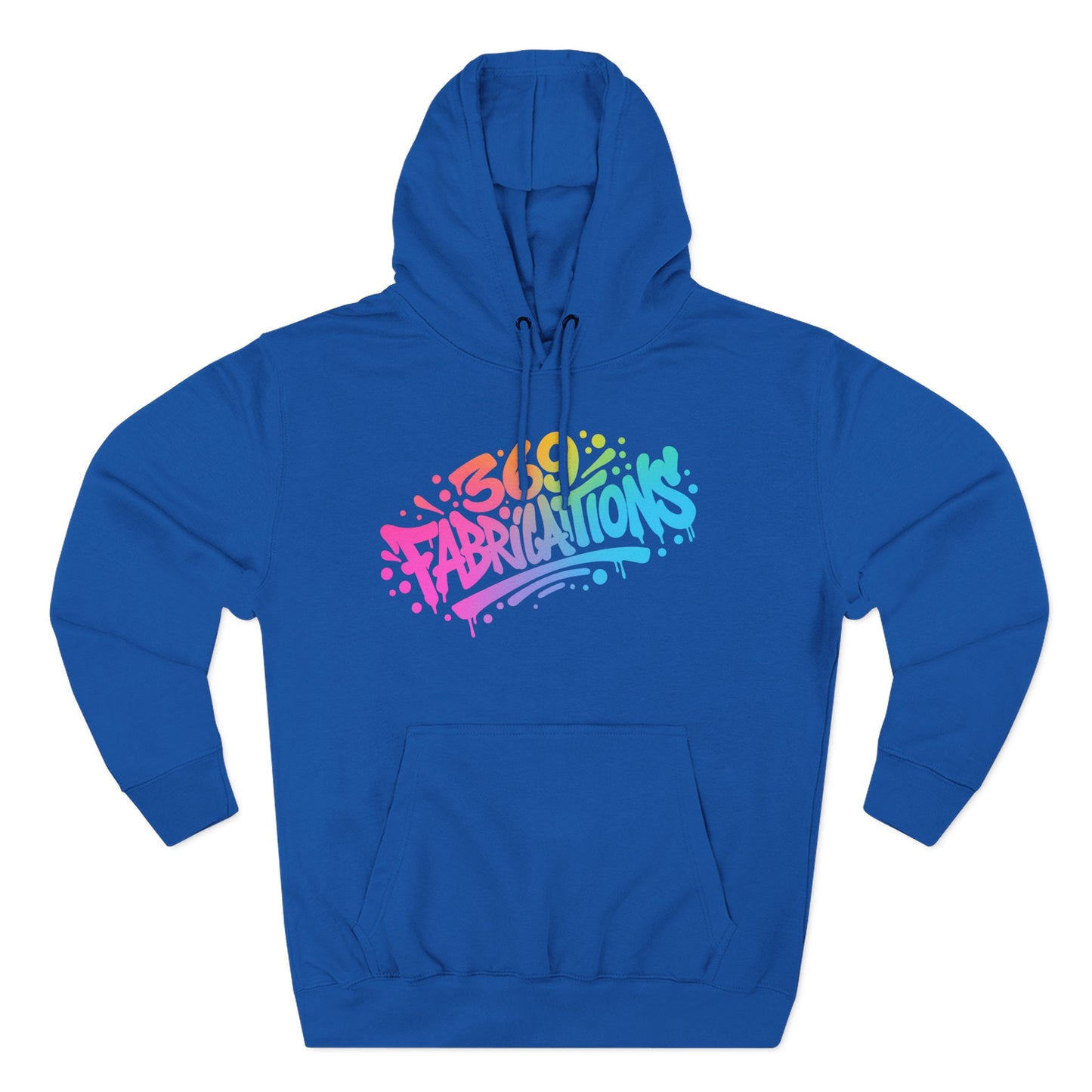 369Fab* 369Fabrications, Colorful Graffiti Fleece Hoodie for Cozy Vibes