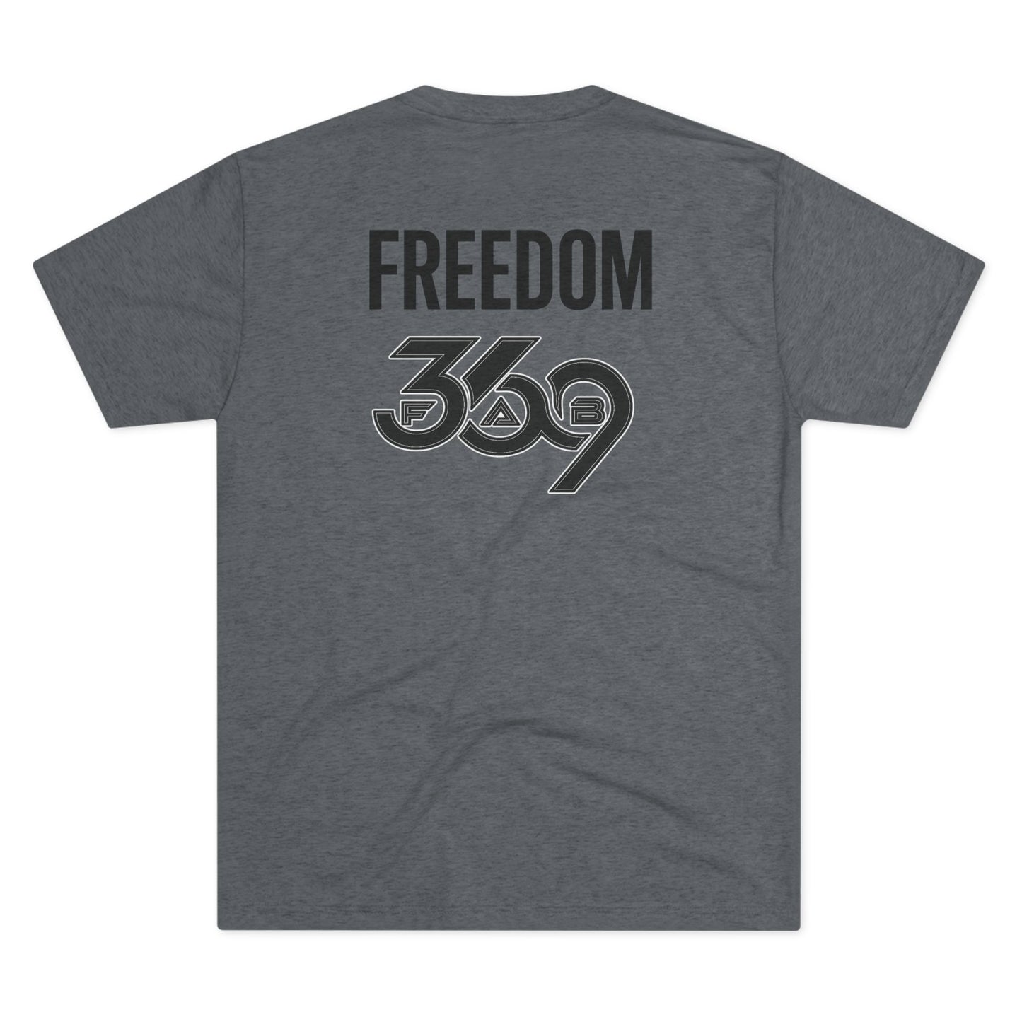 369Fab* Jesus is King , FREEDOM, Uni. Tri blend T-Shirt