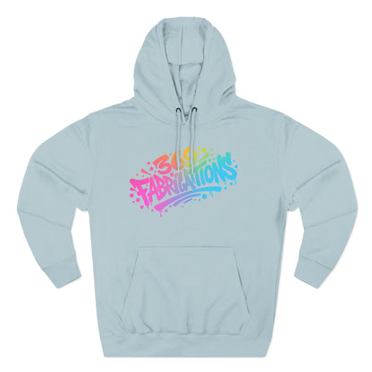 369Fab* 369Fabrications, Colorful Graffiti Fleece Hoodie for Cozy Vibes