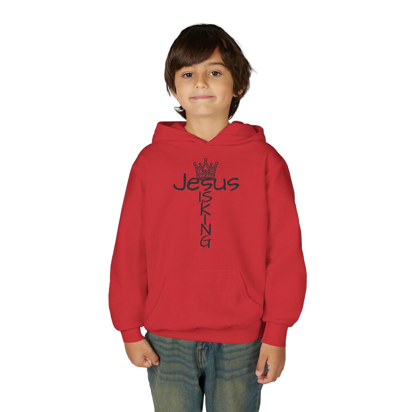 369Fab* Jesus is kin, freedom, Stylish Youth Hoodie