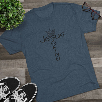 369Fab* Jesus is King , FREEDOM, Uni. Tri blend T-Shirt