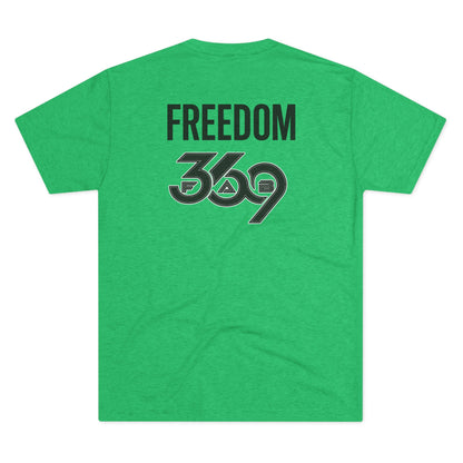 369Fab* Jesus is King , FREEDOM, Uni. Tri blend T-Shirt