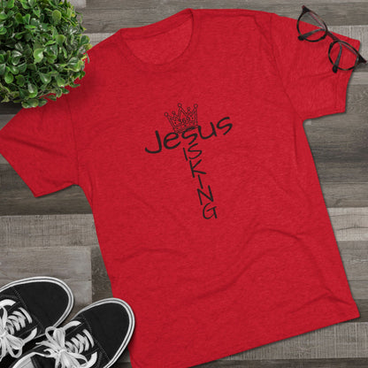 369Fab* Jesus is King , FREEDOM, Uni. Tri blend T-Shirt