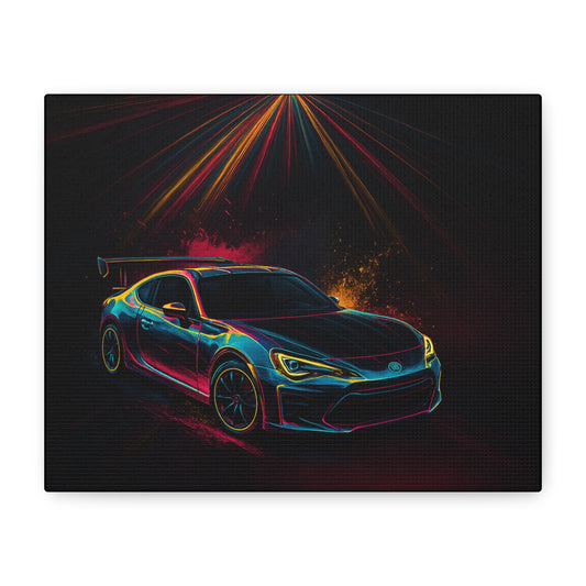 Vibrant Car Canvas Wall Art, Energetic Decor for Car Lovers, Colorful Gift for Birthdays, Art for Automotive Enthusiasts, Racing Artwork