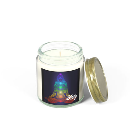369Fab* W. Logo, Chakra Scented Candles, Coconut Apricot Wax (4oz, 9oz)