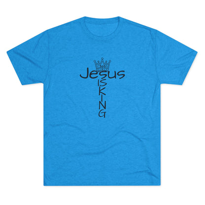369Fab* Jesus is King , FREEDOM, Uni. Tri blend T-Shirt