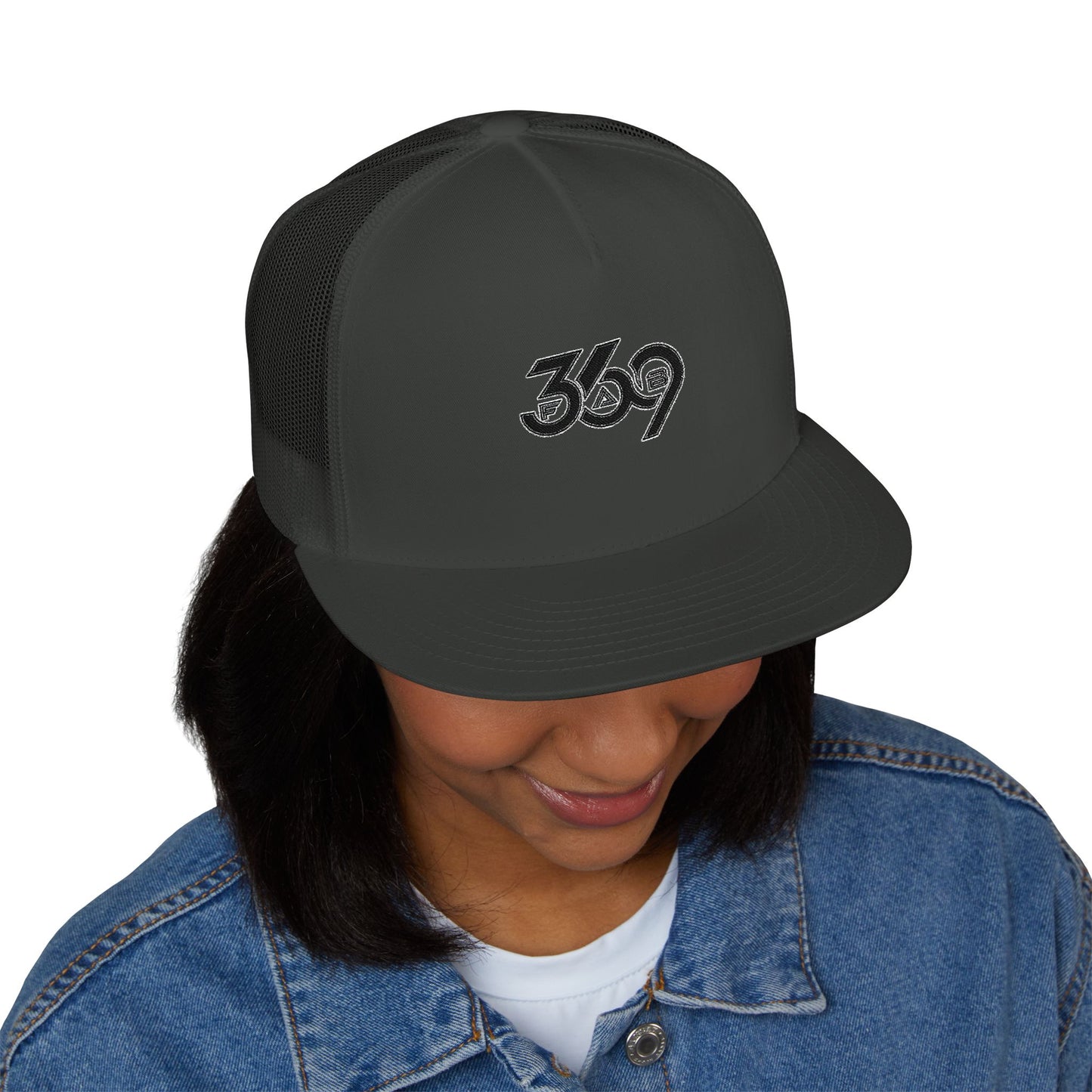 369Fab* 369Fab, Trendy Trucker Cap | Stylish Embroidered Hat