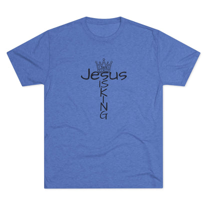 369Fab* Jesus is King , FREEDOM, Uni. Tri blend T-Shirt