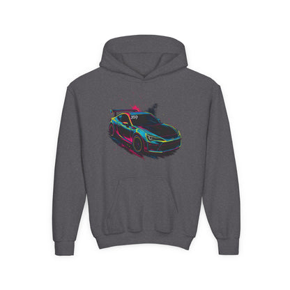 369Fab* Limited Edition FR-S Splash, Vibrant Car Graphic Youth Hoodie