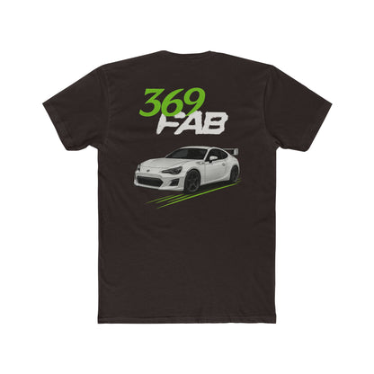 369Fab* W.G. Stylish Uni. Cotton Crew Tee with 369 FAB Car Design, Casual Car Enthusiast Tee