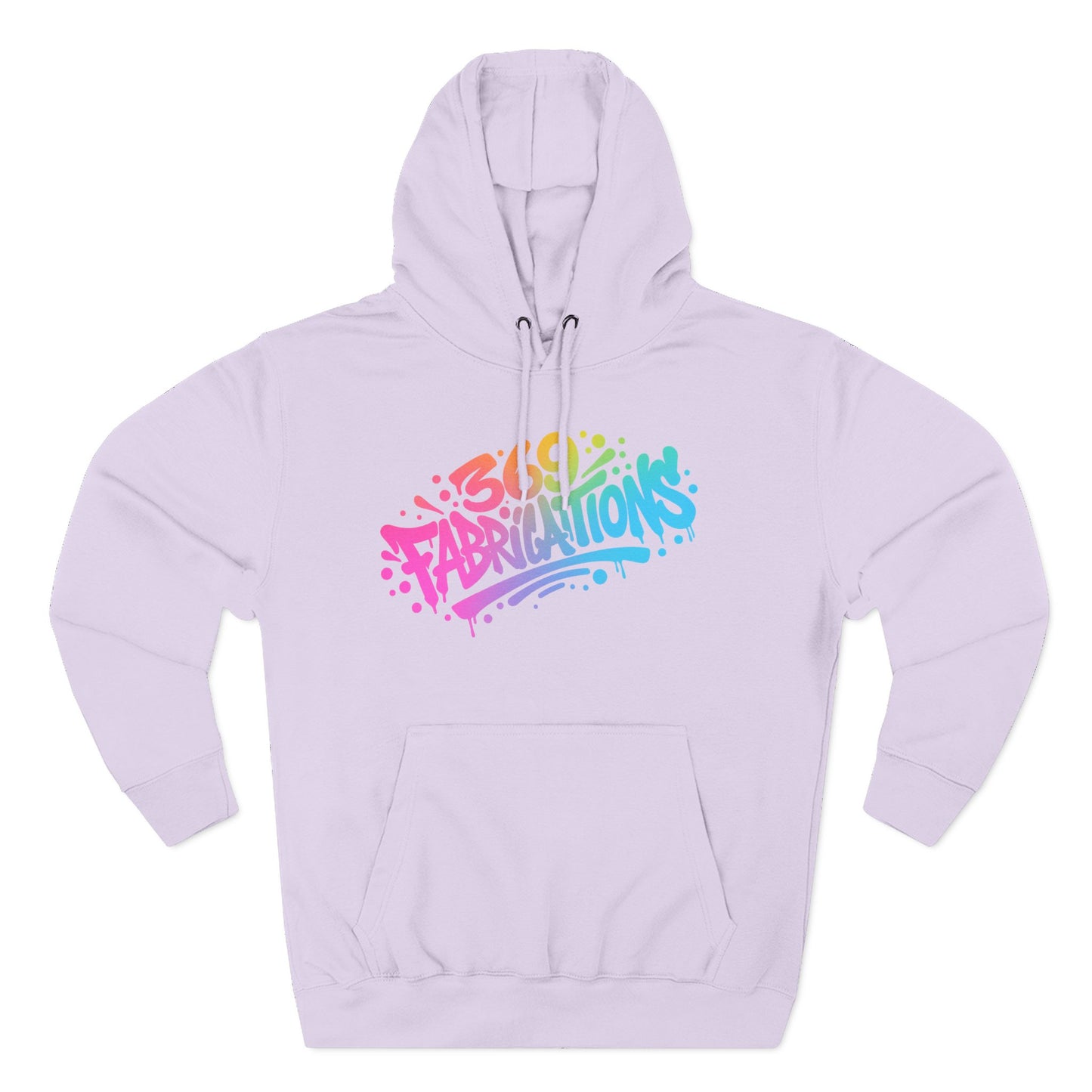 369Fab* 369Fabrications, Colorful Graffiti Fleece Hoodie for Cozy Vibes