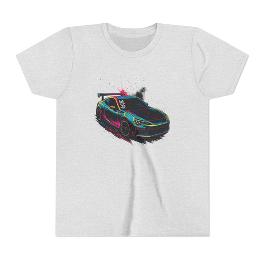 369Fab Limted Edition FR-S Splash, Graphic Youth Tee, Cool Kids T-Shirt, Car Enthusiast Apparel
