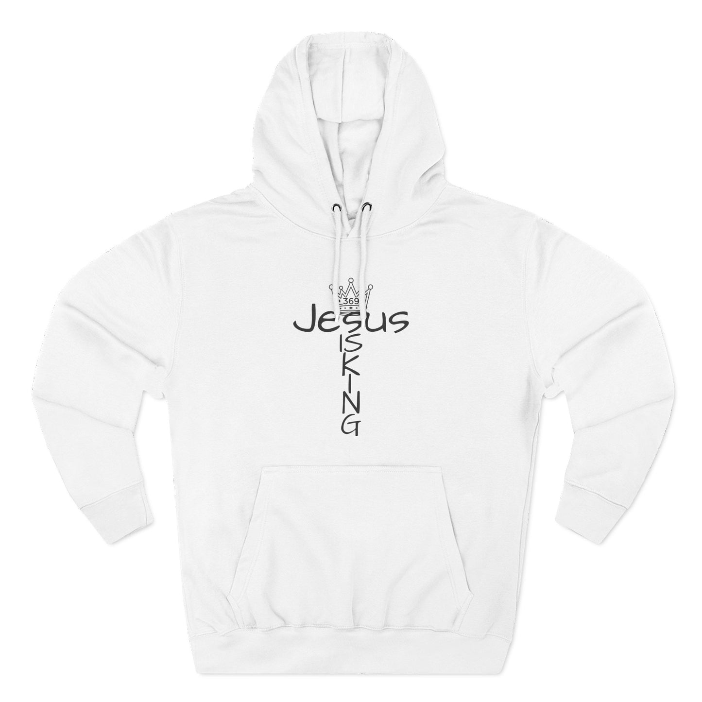 369Fab* Jesus is king, Freedom, Stylish Fleece Hoodie, Unique Streetwear