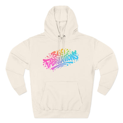 369Fab* 369Fabrications, Colorful Graffiti Fleece Hoodie for Cozy Vibes