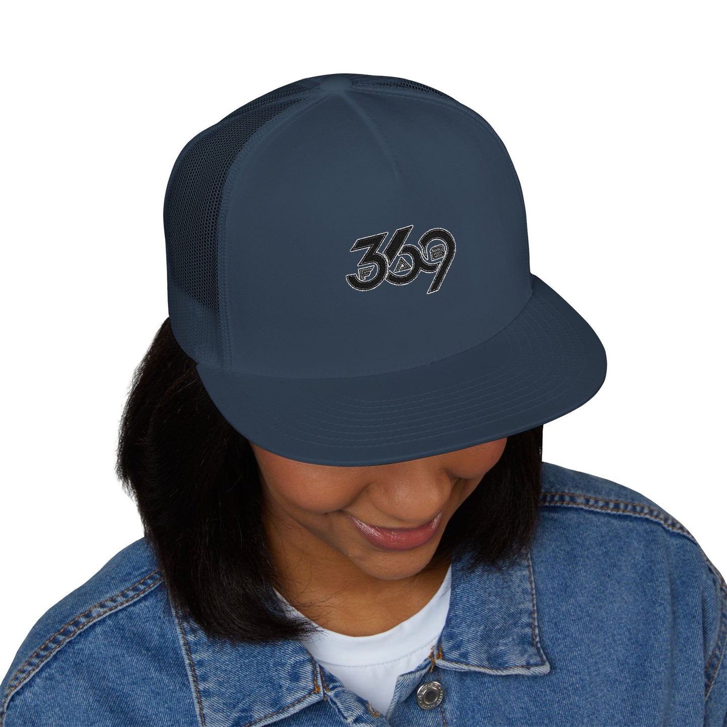 369Fab* 369Fab, Trendy Trucker Cap | Stylish Embroidered Hat