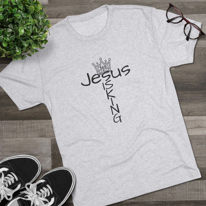 369Fab* Jesus is King , FREEDOM, Uni. Tri blend T-Shirt