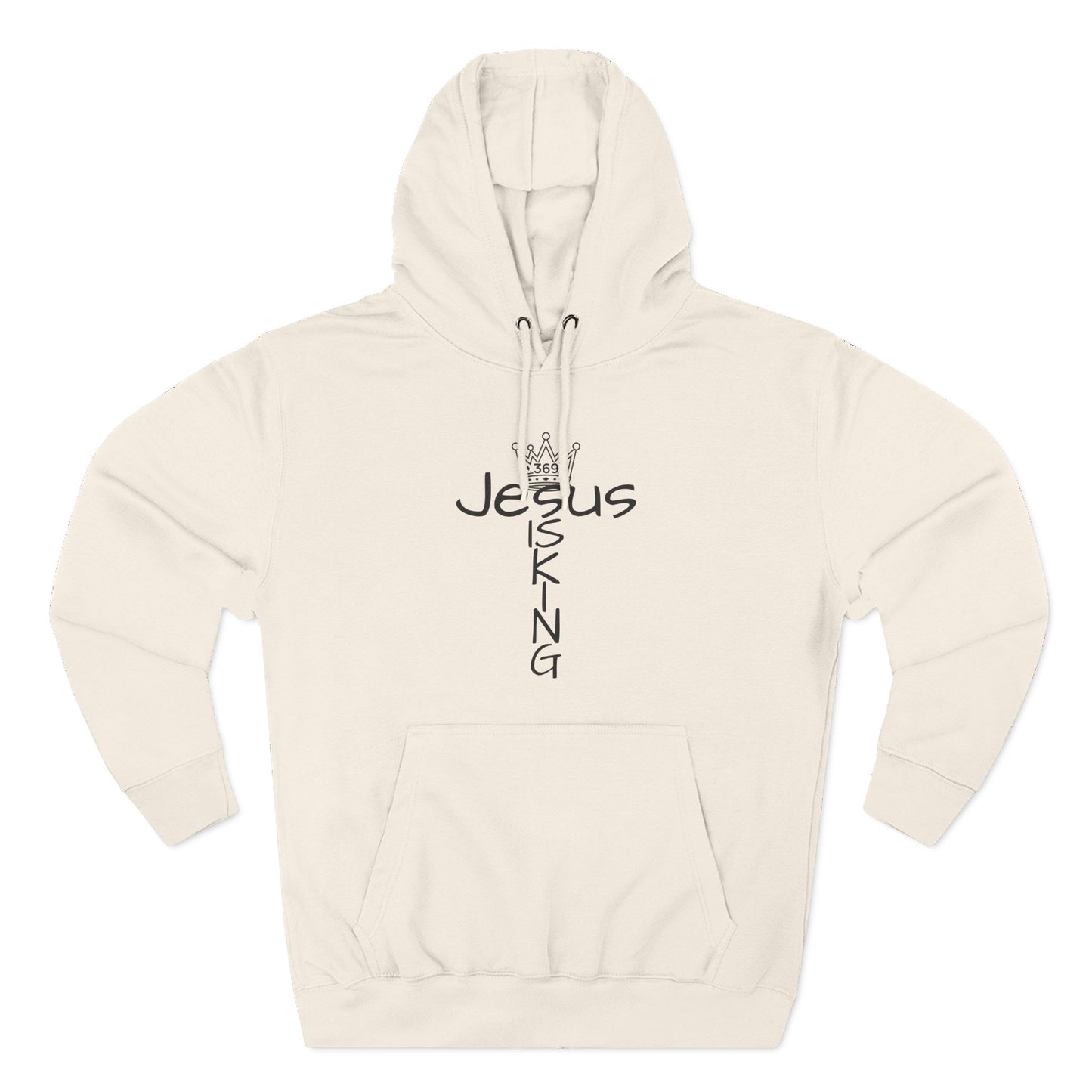 369Fab* Jesus is king, Freedom, Stylish Fleece Hoodie, Unique Streetwear