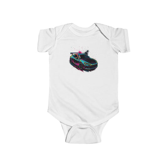 369Fab* Limited Edition FR-S Splash, Infant Bodysuit, Baby Outfit, Infant Clothing, Newborn, Toddler Wear, Car Enthusiast Baby Bodysuit