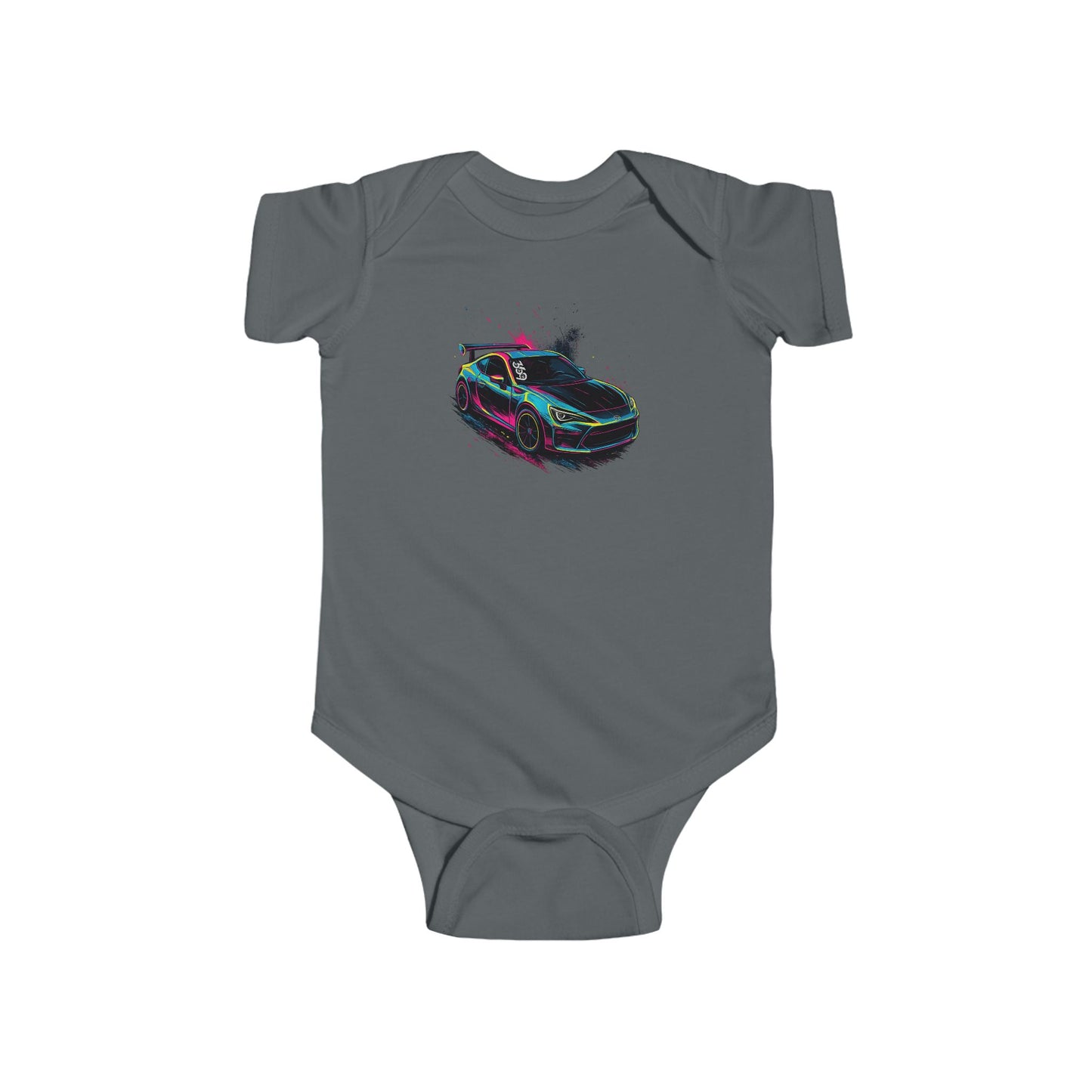 369Fab* Limited Edition FR-S Splash, Infant Bodysuit, Baby Outfit, Infant Clothing, Newborn, Toddler Wear, Car Enthusiast Baby Bodysuit