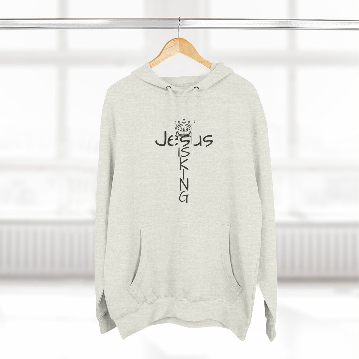 369Fab* Jesus is king, Freedom, Stylish Fleece Hoodie, Unique Streetwear