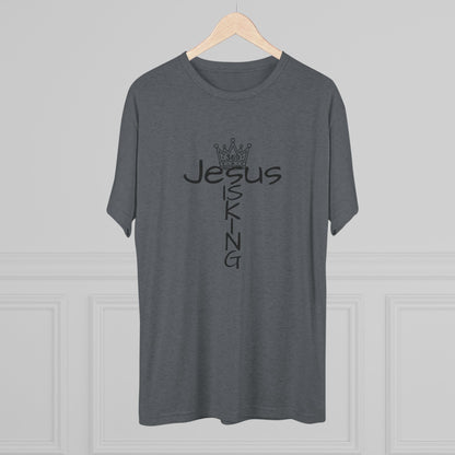 369Fab* Jesus is King , FREEDOM, Uni. Tri blend T-Shirt
