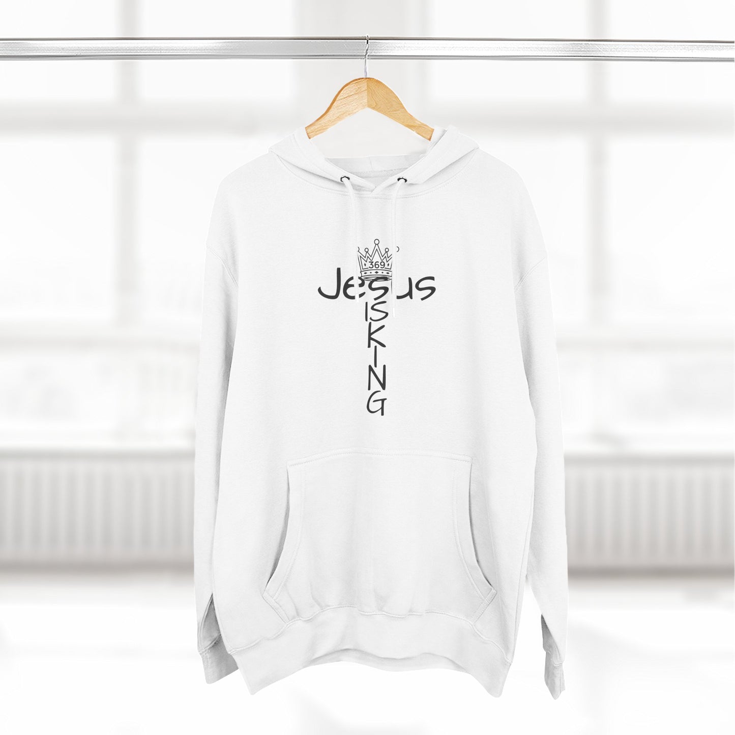 369Fab* Jesus is king, Freedom, Stylish Fleece Hoodie, Unique Streetwear