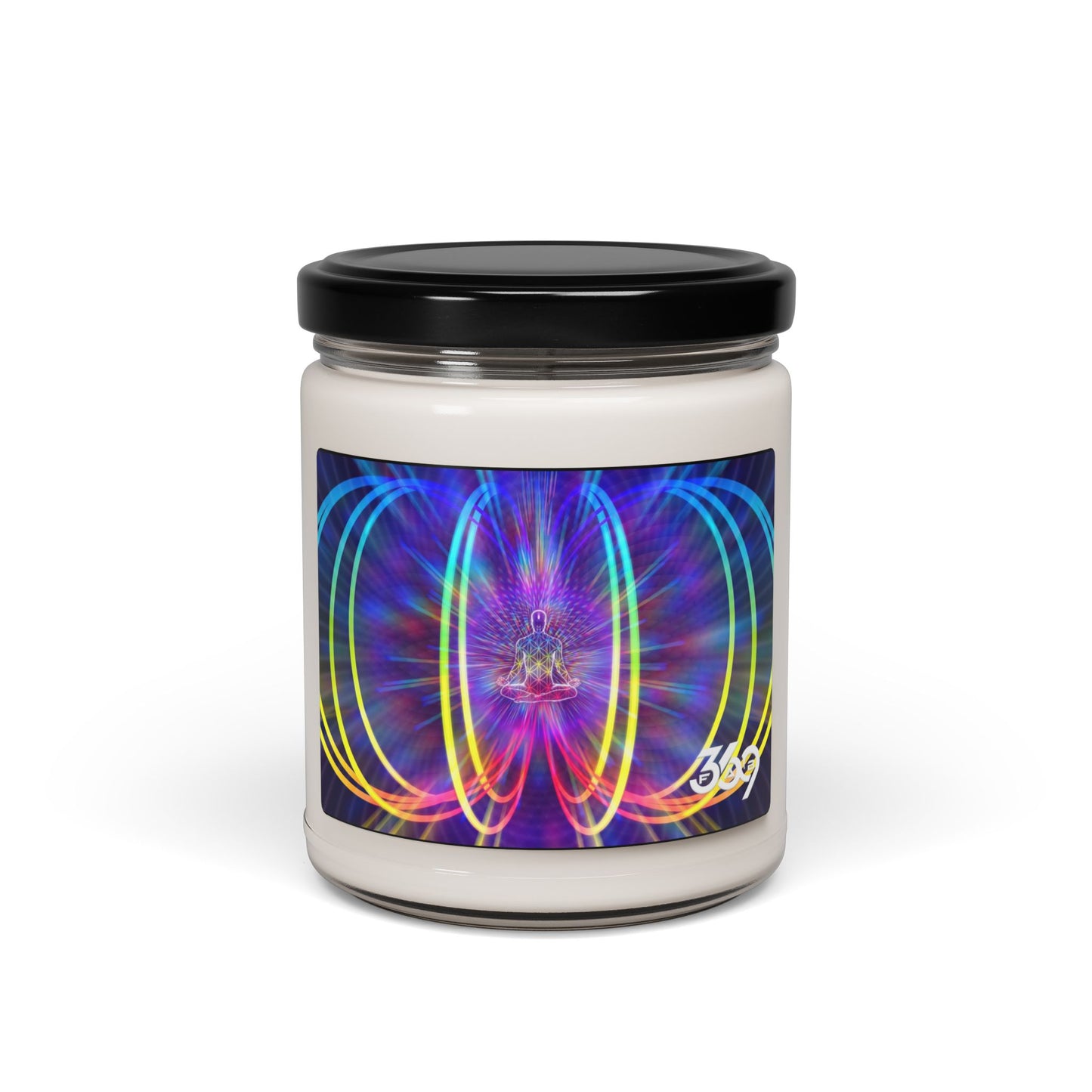 369fab* W. Logo, Vibrant Scented Soy Candle, Aromatherapy Candle