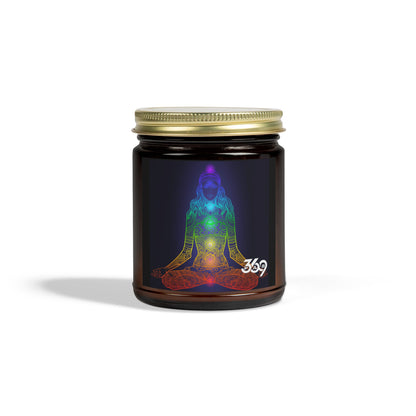 369Fab* W. Logo, Chakra Scented Candles, Coconut Apricot Wax (4oz, 9oz)