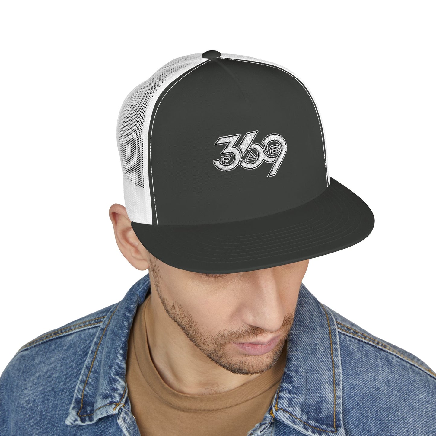 369Fab* 369Fab, Trendy Trucker Cap | Stylish Embroidered Hat