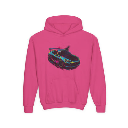 369Fab* Limited Edition FR-S Splash, Vibrant Car Graphic Youth Hoodie