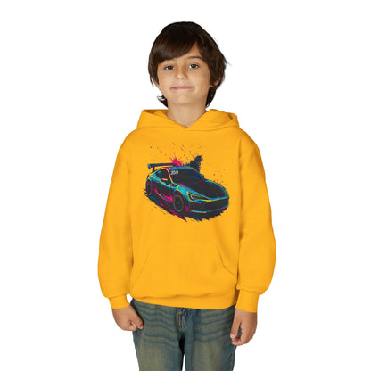 369Fab* Limited Edition FR-S Splash, Vibrant Car Graphic Youth Hoodie