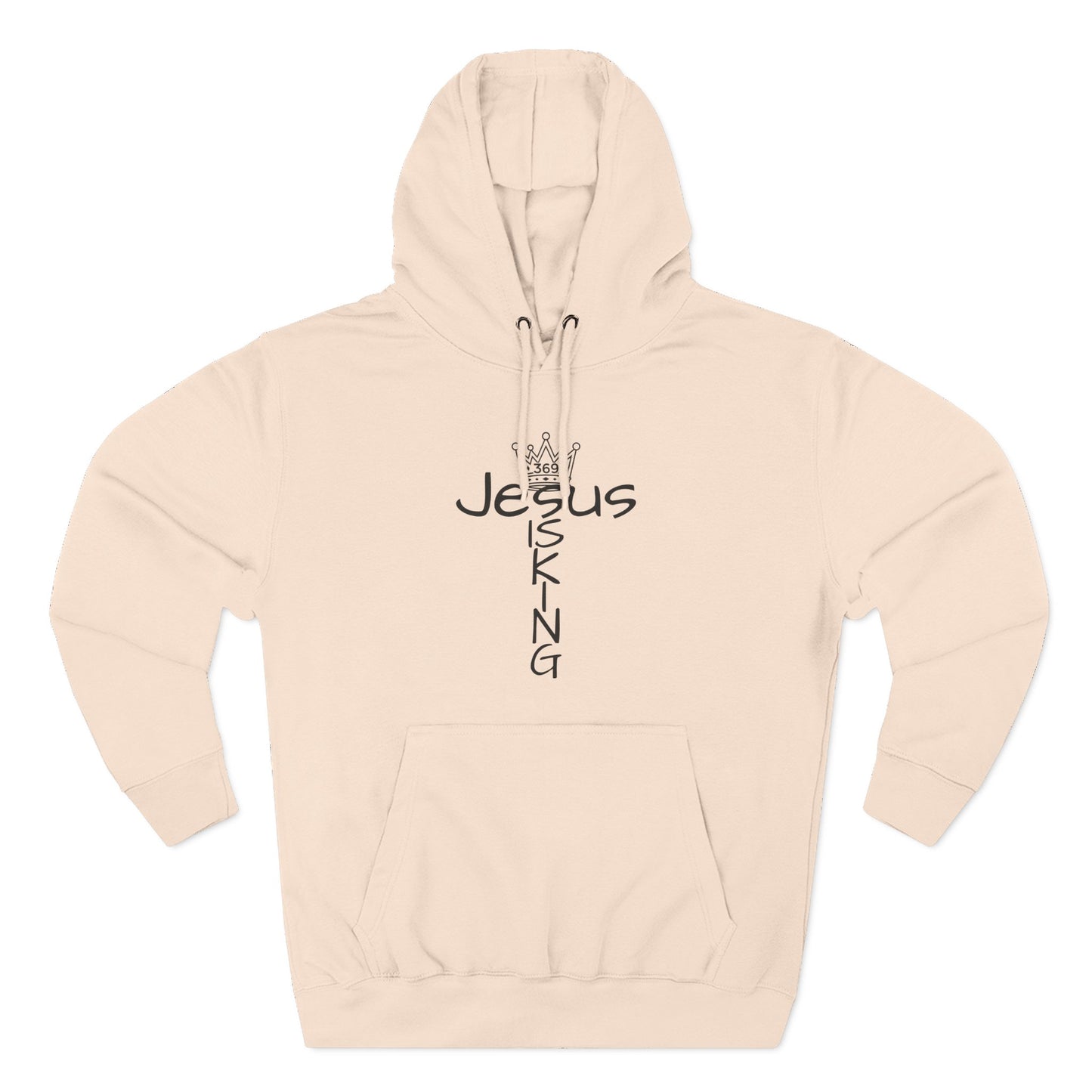 369Fab* Jesus is king, Freedom, Stylish Fleece Hoodie, Unique Streetwear