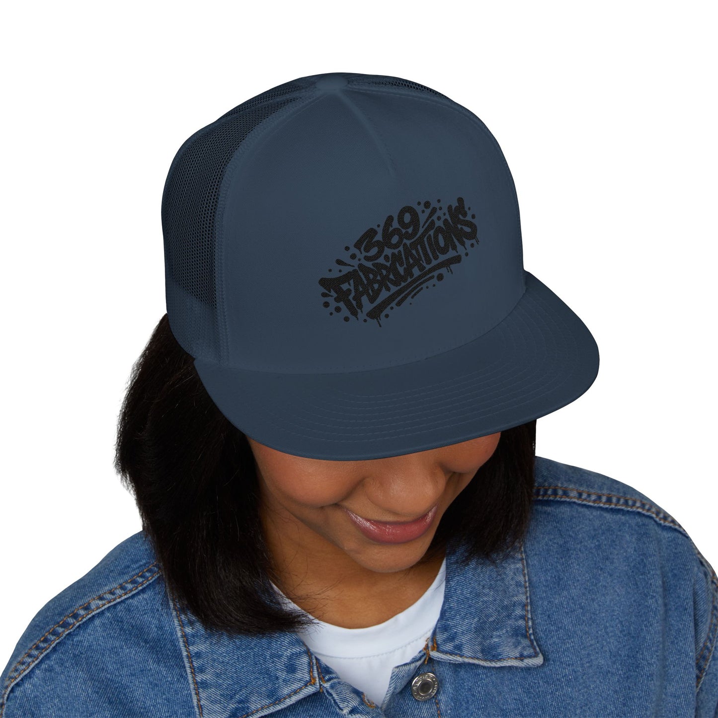 369Fab* B. 369 fabrications, Trendy Trucker Cap | Stylish Embroidered Hat